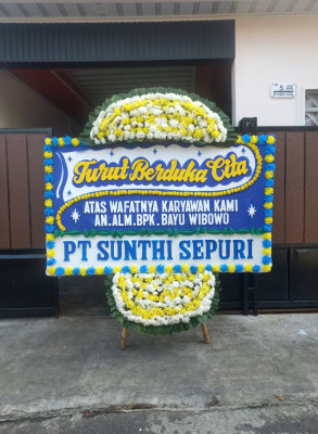 Papan Bunga Duka di Mijen